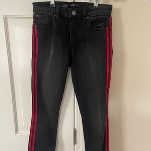 STS Jeans Black with Red Stripes